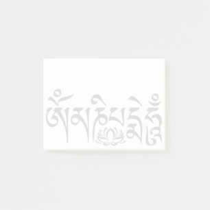 Mantra Black Script Post-it Notes