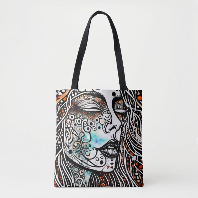 Mantra Bohemian Meditation Tote Bag (Front)