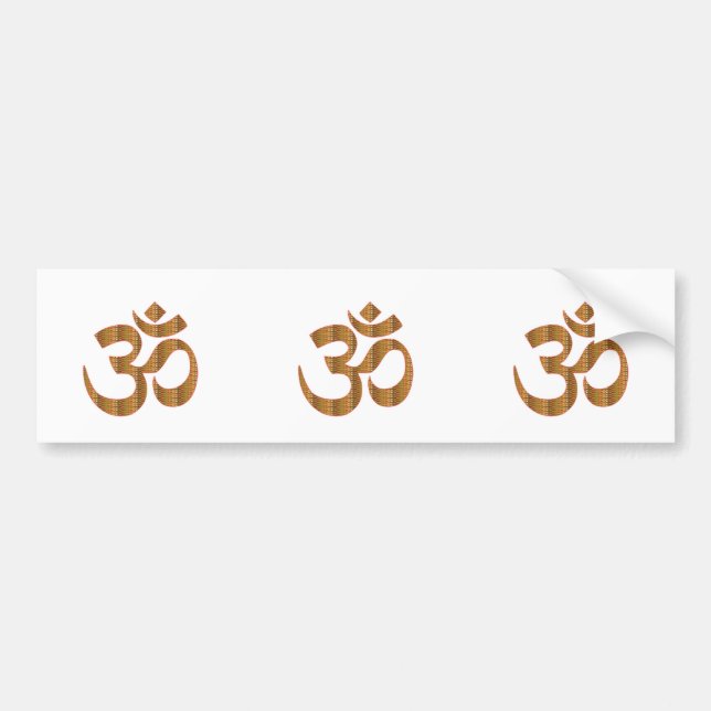 MANTRA OmMantra Yoga Meditation Chant Hinduism gif Bumper Sticker (Front)