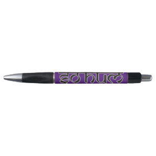 Mantra SO HUM - flat black & white contour Pen