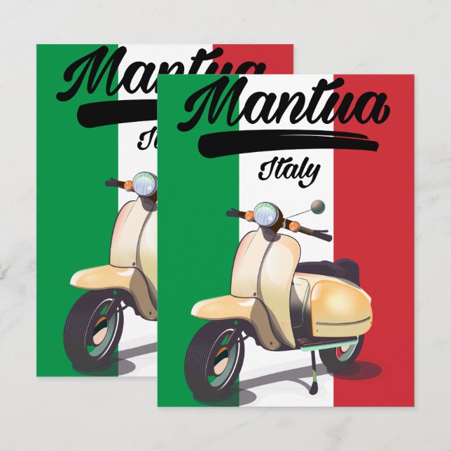 Mantua Italy travel poster (Front/Back)