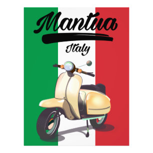 Mantua Italy travel poster