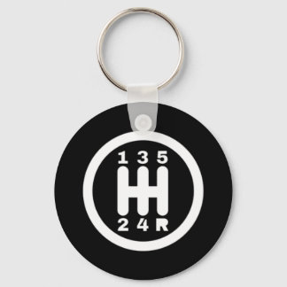 Manual gear shift design keychain