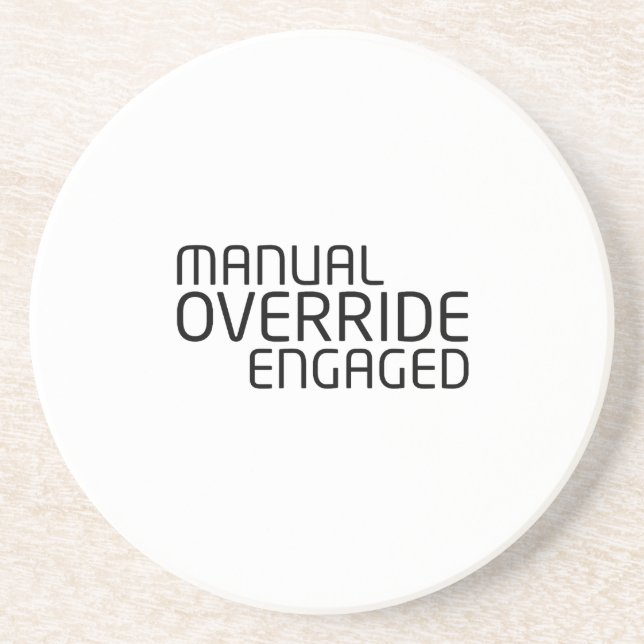 Manual Override Technical Command Surface Coaster (Front)