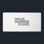 Manual Override Technical Command Surface Desk Mat<br><div class="desc">Define the boundaries of your workstation. This expansive textile surface serves as the primary interface for your hardware,  providing a high-contrast visual cue that all systems are now under direct user control.</div>
