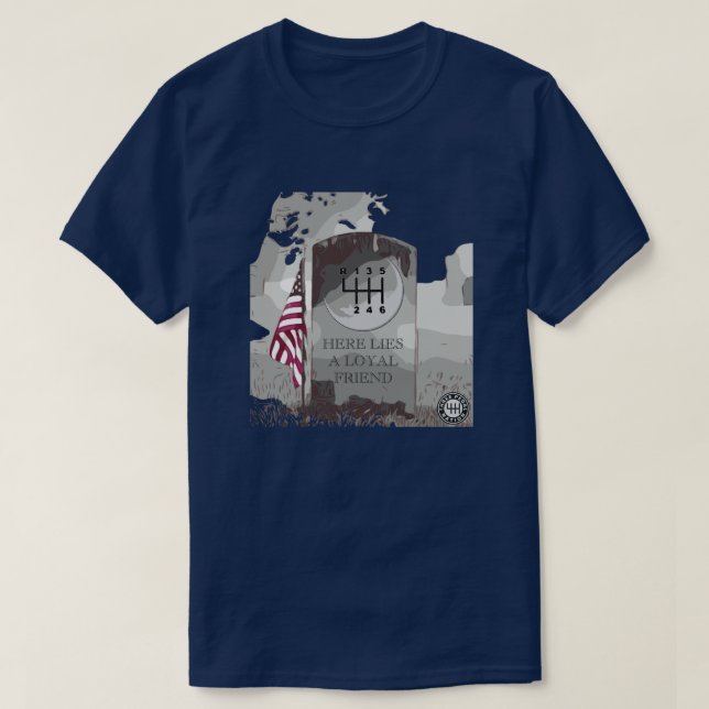 MANUAL TOMBSTONE T-Shirt (Design Front)