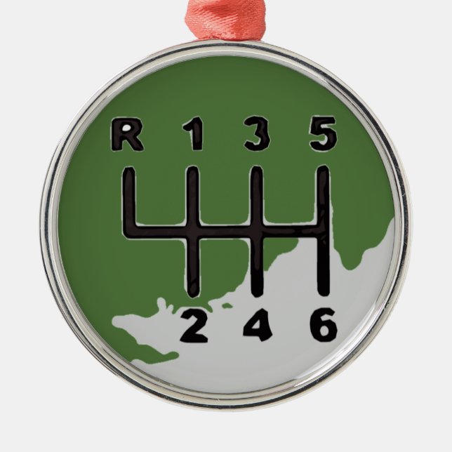 MANUAL Transmission - COLORS Metal Ornament (Front)