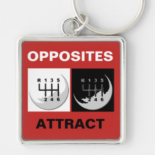 MANUAL Transmission - OPPOSITES ATTRACT Keychain
