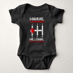 Manual Transmission Theft Protection Car Lover Baby Bodysuit