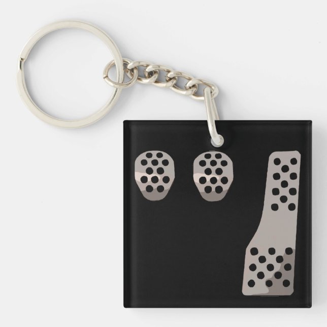 MANUAL Transmission - Three Pedal Dance Keychain (Front)