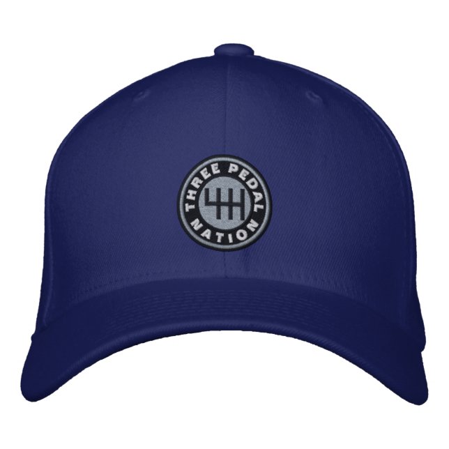 Manual Transmission, Two-sided Embroidered Hat  (Front)
