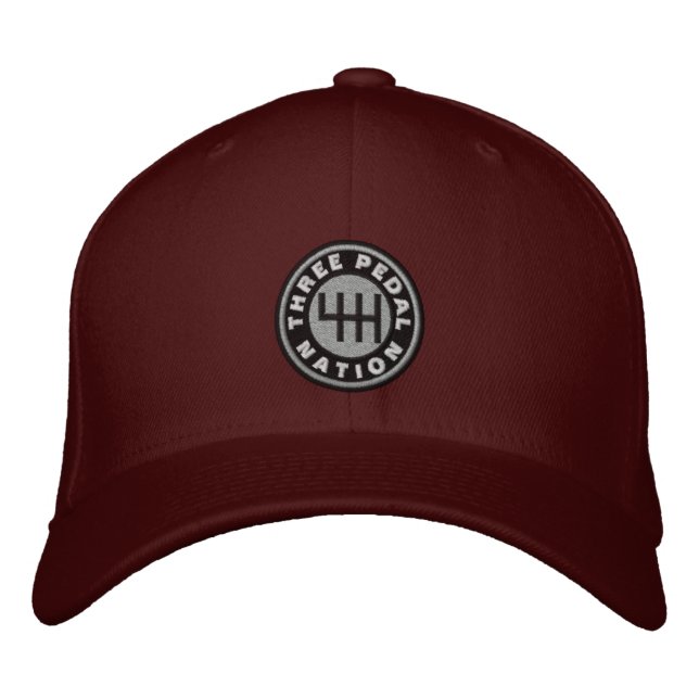 Manual Transmission, Two-sided Embroidered Hat  (Front)