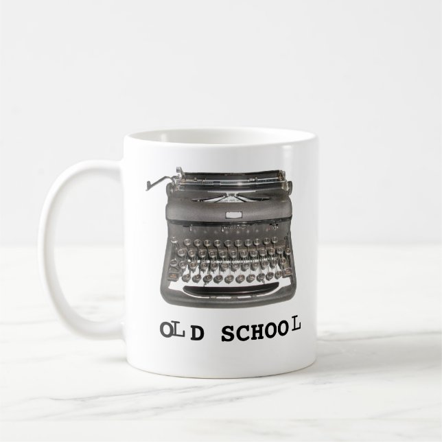 Manual Typewriter "Old School" Mug (Left)