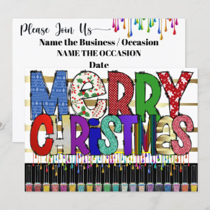 Manucure Nail Art Noël Invitation