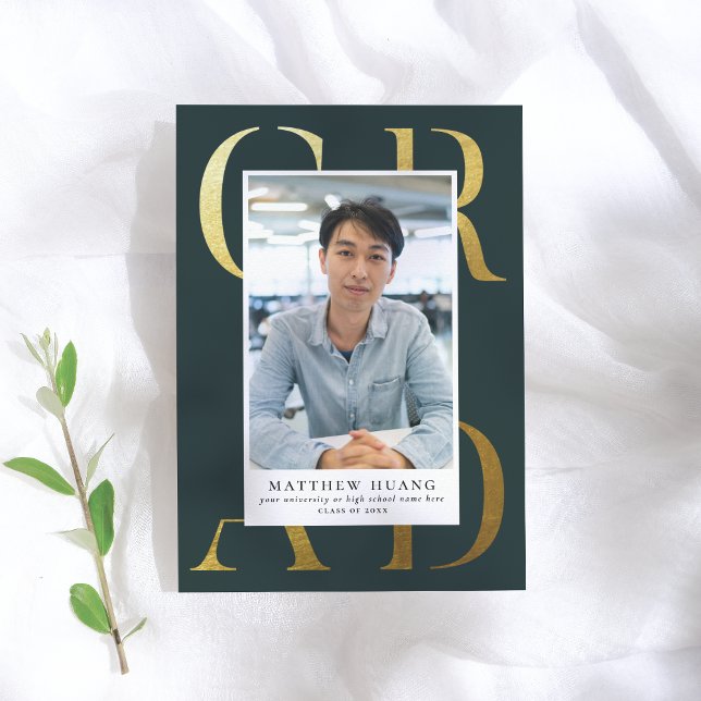 Manuel | Faire-part de graduation en typographie o (Créateur téléchargé)