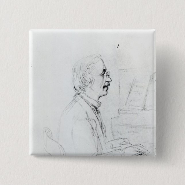 Manuel Garcia 2 Inch Square Button (Front)