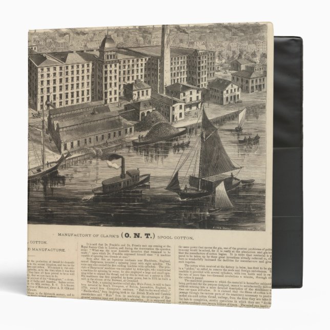 Manufactory of Clark's ONT Spool Cotton Binder (Front/Inside)