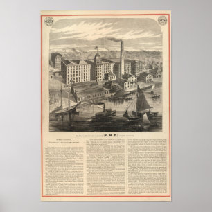 Manufactory of Clark's ONT Spool Cotton Poster