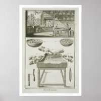Manufacture of bottle corks, from the 'Encyclopedi