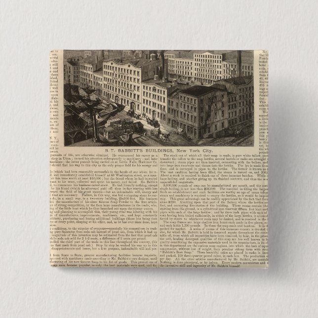Manufacturing, Warehouses 2 Inch Square Button (Front)