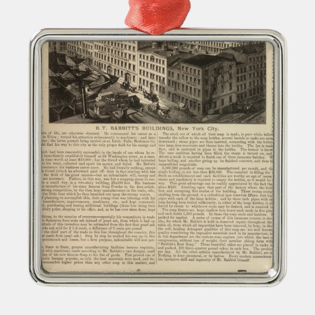 Manufacturing, Warehouses Metal Ornament (Front)