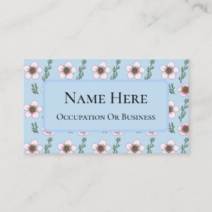 Manuka Flowers Business Card