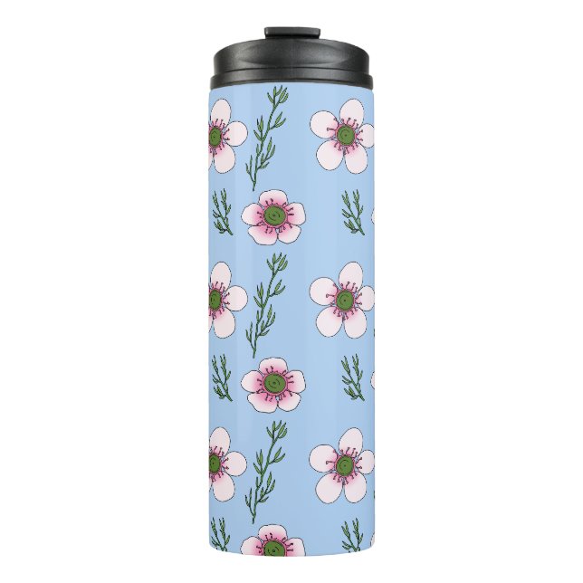 Manuka Flowers Thermal Tumbler (Front)