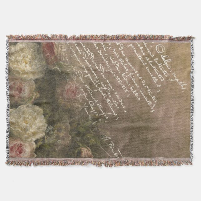 Manuscript d'Amour - Throw Blanket (Front)