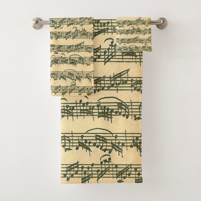 Manuscrit de musique originale de Bach Chaconne (En situation)