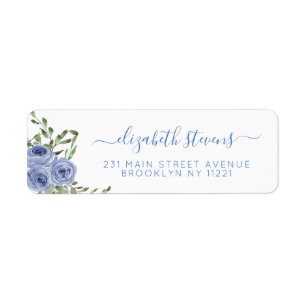 Manuscrit rose d'aquarelle bleue poussiéreuse