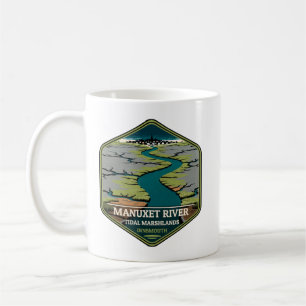 Manuxet River Tidal Marshlands Innsmouth Vintage Coffee Mug