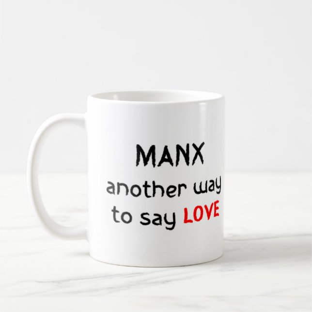 manx amour café tasse (Gauche)