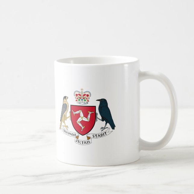 Manx blouse d'armoiries tasse de café (Droite)
