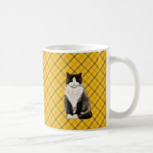 manx cat bi-col coffee mug