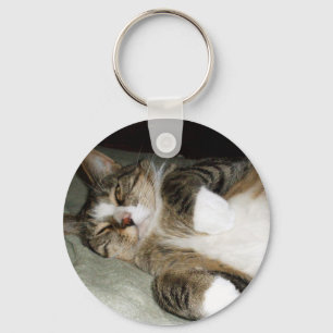 Manx Cat Lover Gift Keychain