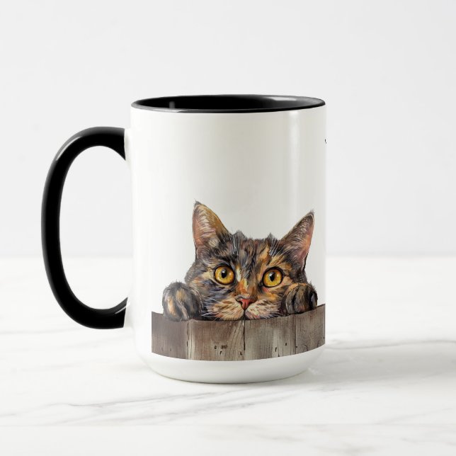 Manx Cat Mug (Gauche)