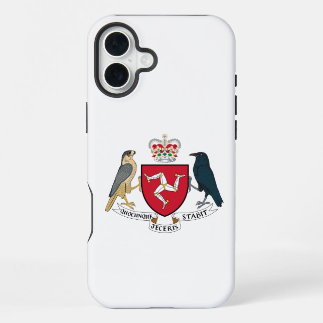 Manx coat of arms iPhone case (Back)