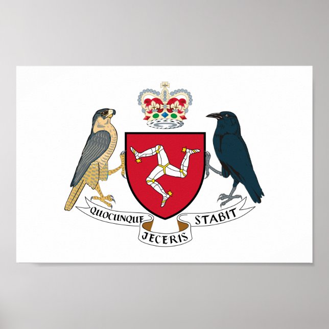 Manx coat of arms poster (Front)