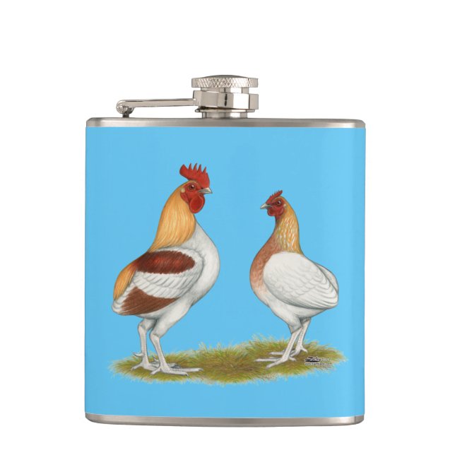 Manx Rumpies Hip Flask (Front)