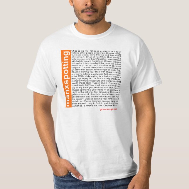 Manxspotting T-Shirt (Front)