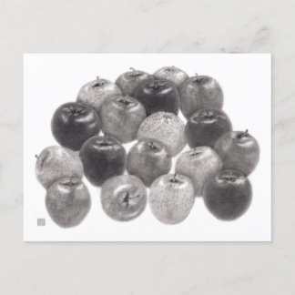 Many apples +1 holiday postcard