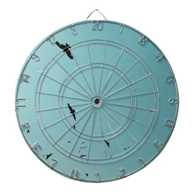 Many birds and a contrail dartboard (Front)