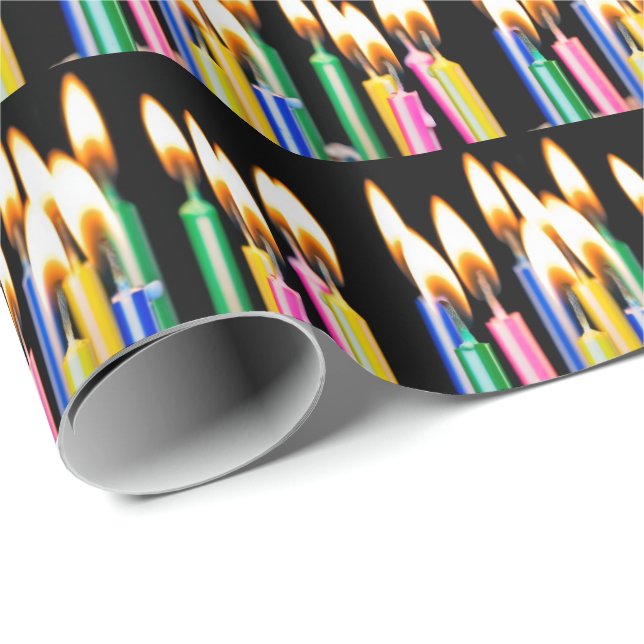 Many Birthday Candles Wrapping Paper (Roll Corner)