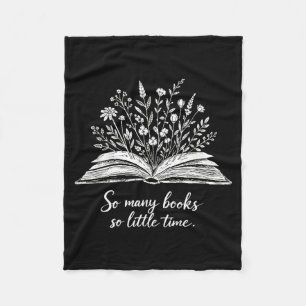 Many books little time bookworm classic story fleece blanket