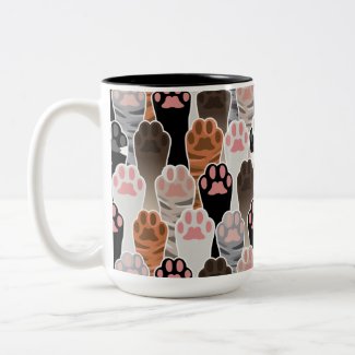 Many Cat Paws Pattern