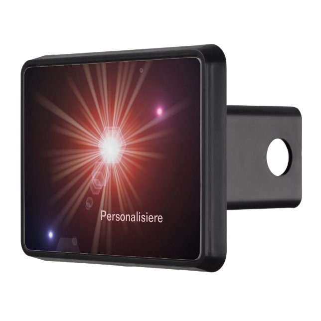 many colourful little sun, lights tow hitch cover (Left)