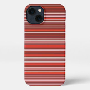 Many colourful stripes in red pattern iPhone case