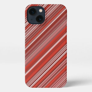 Many colourful stripes in red pattern iPhone case