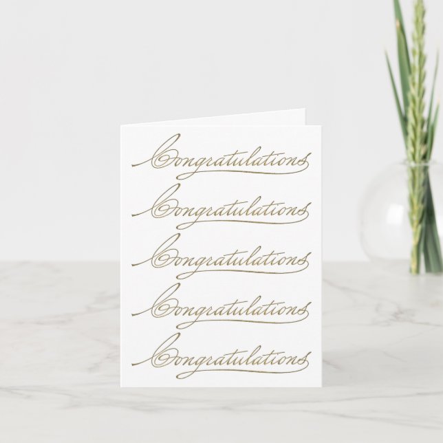 Many Congratulations Card (Front)