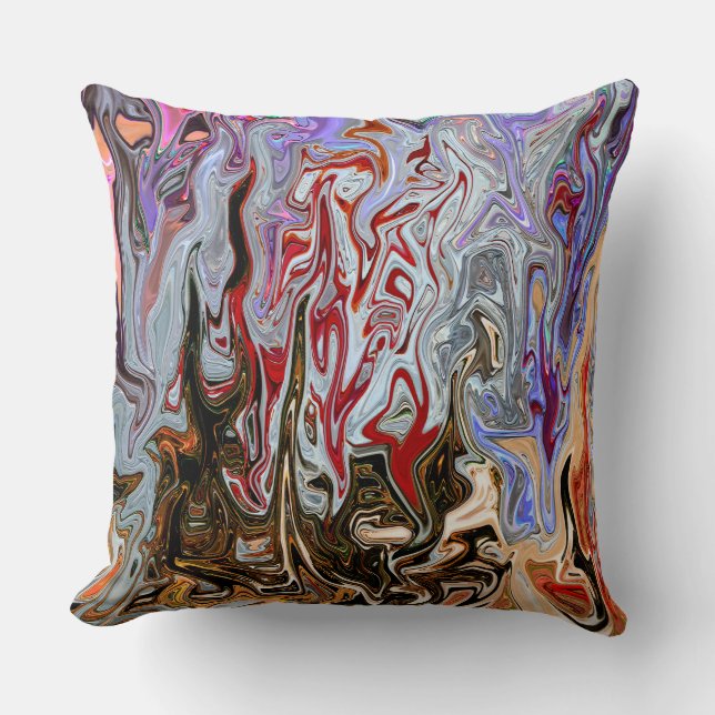 Many Creatures..... Throw Pillow (Front)